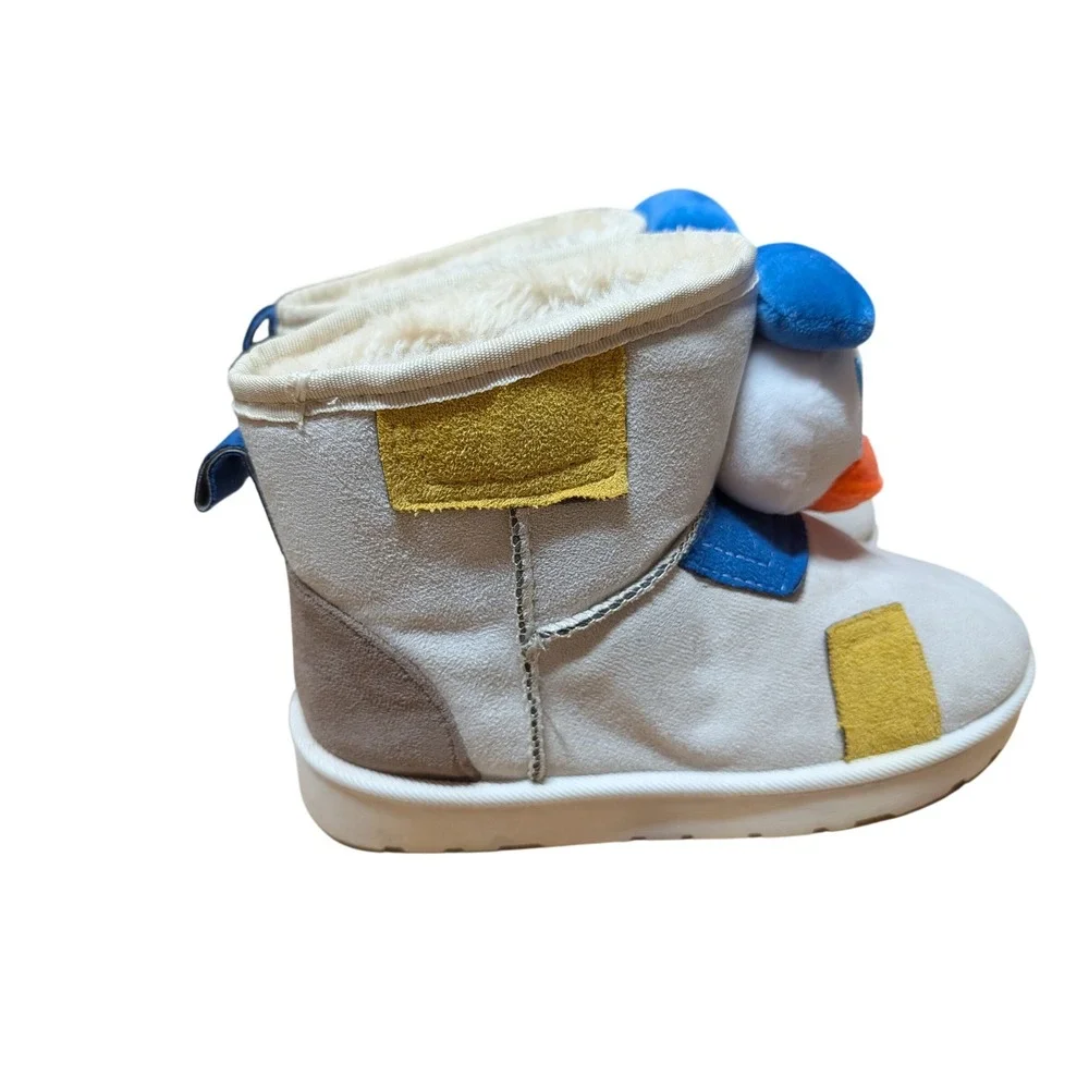 Unbranded Donald Duck Winter Boots Kids Size 38 White Good 3D Plush Character